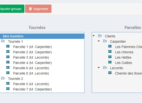 Gestion des tournées